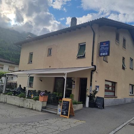Ristorante Pizzeria Al Posta, Con Alogio Hotell Malvaglia Eksteriør bilde