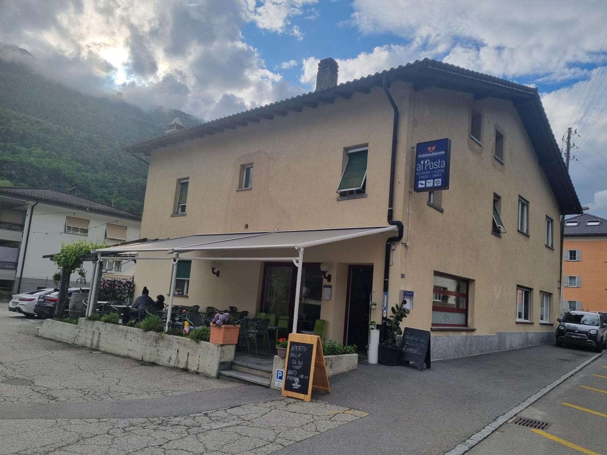 Ristorante Pizzeria Al Posta, Con Alogio Hotell Malvaglia Eksteriør bilde